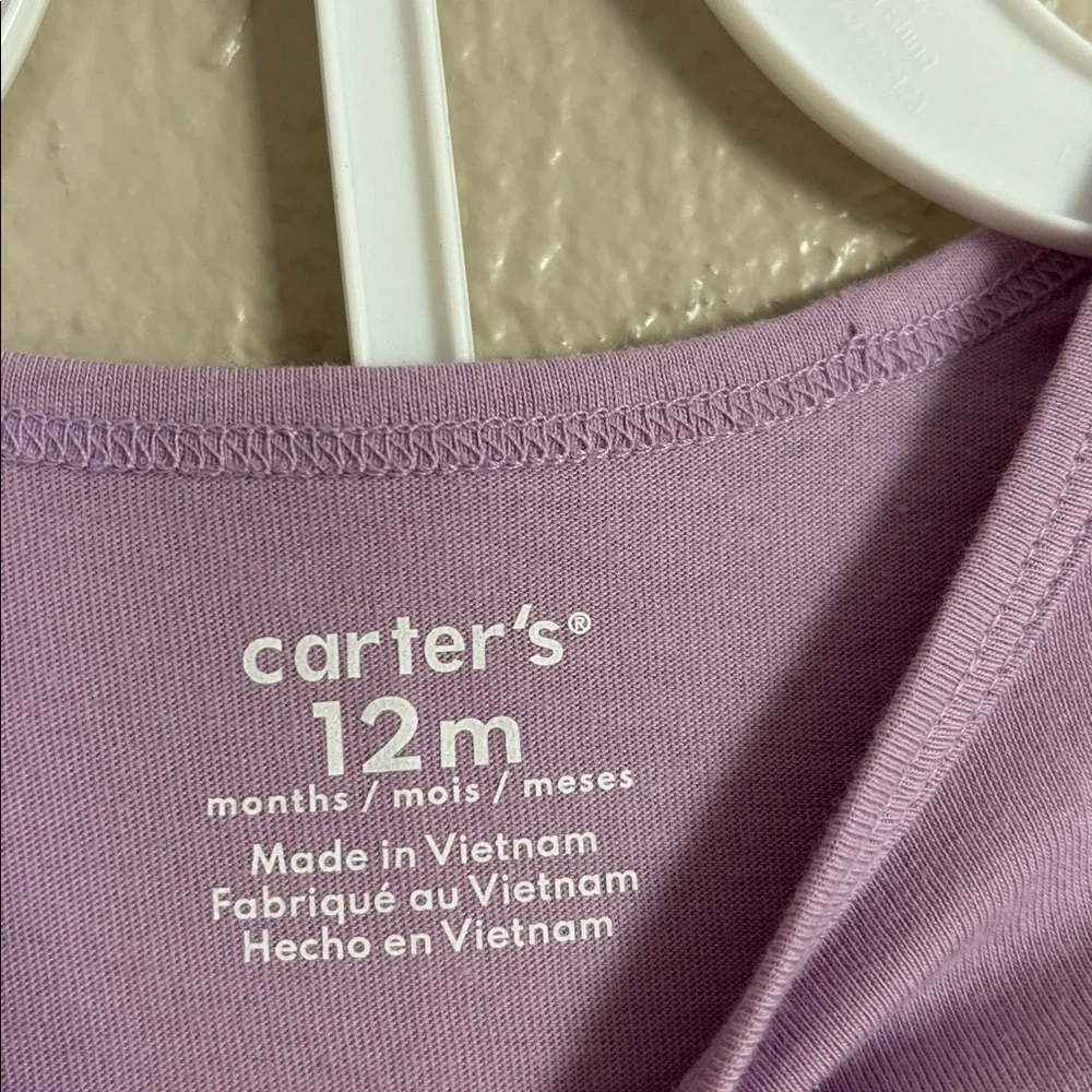 Carters Baby Girl 2 Piece Set Halloween Fall Purple 12M - Picture 5 of 9